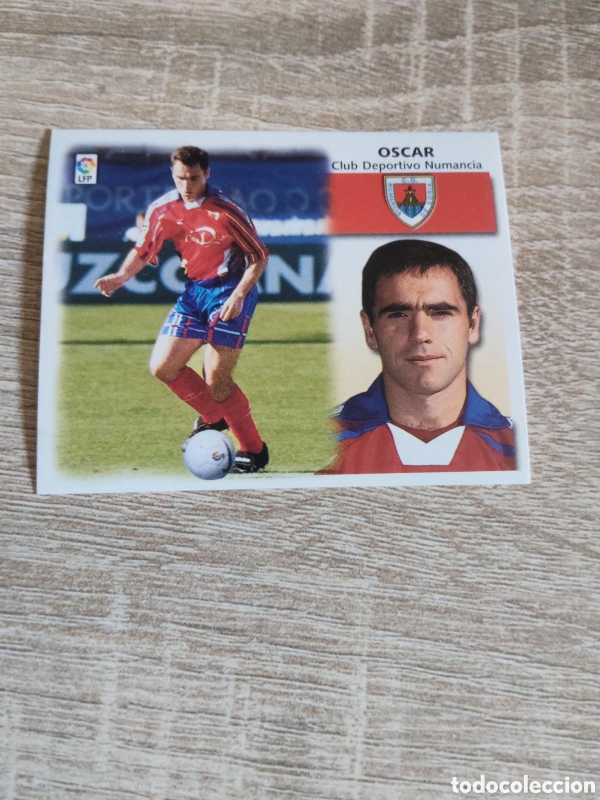 Cromos de f&uacute;tbol: &Oacute;scar baja Numancia liga 1999 2000 99 00 ediciones este nuevo