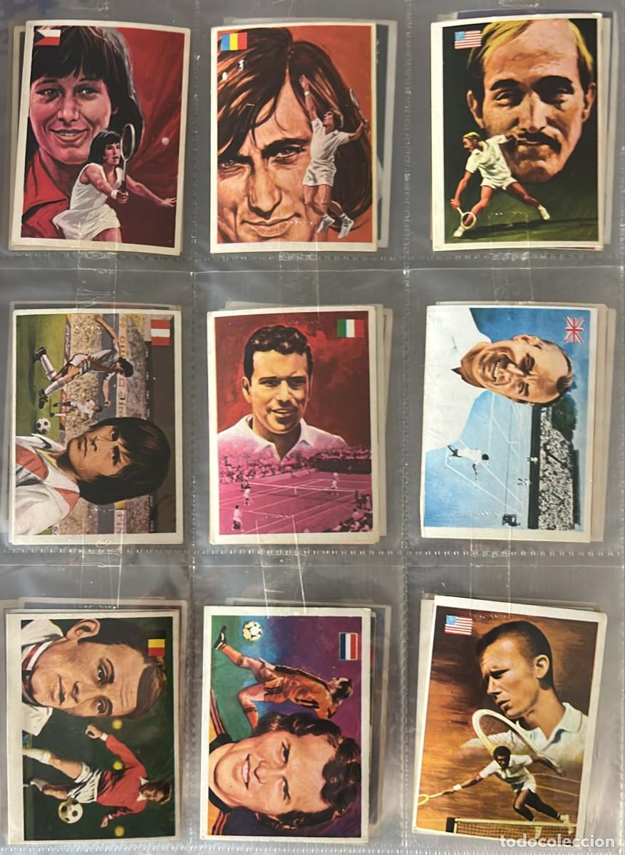 Cromos de f&uacute;tbol: CROMOS ASES MUNDIALES DEL DEPORTE SIN PEGAR LOTE 46 CROMOS QUELCOM EDICIONES 1979