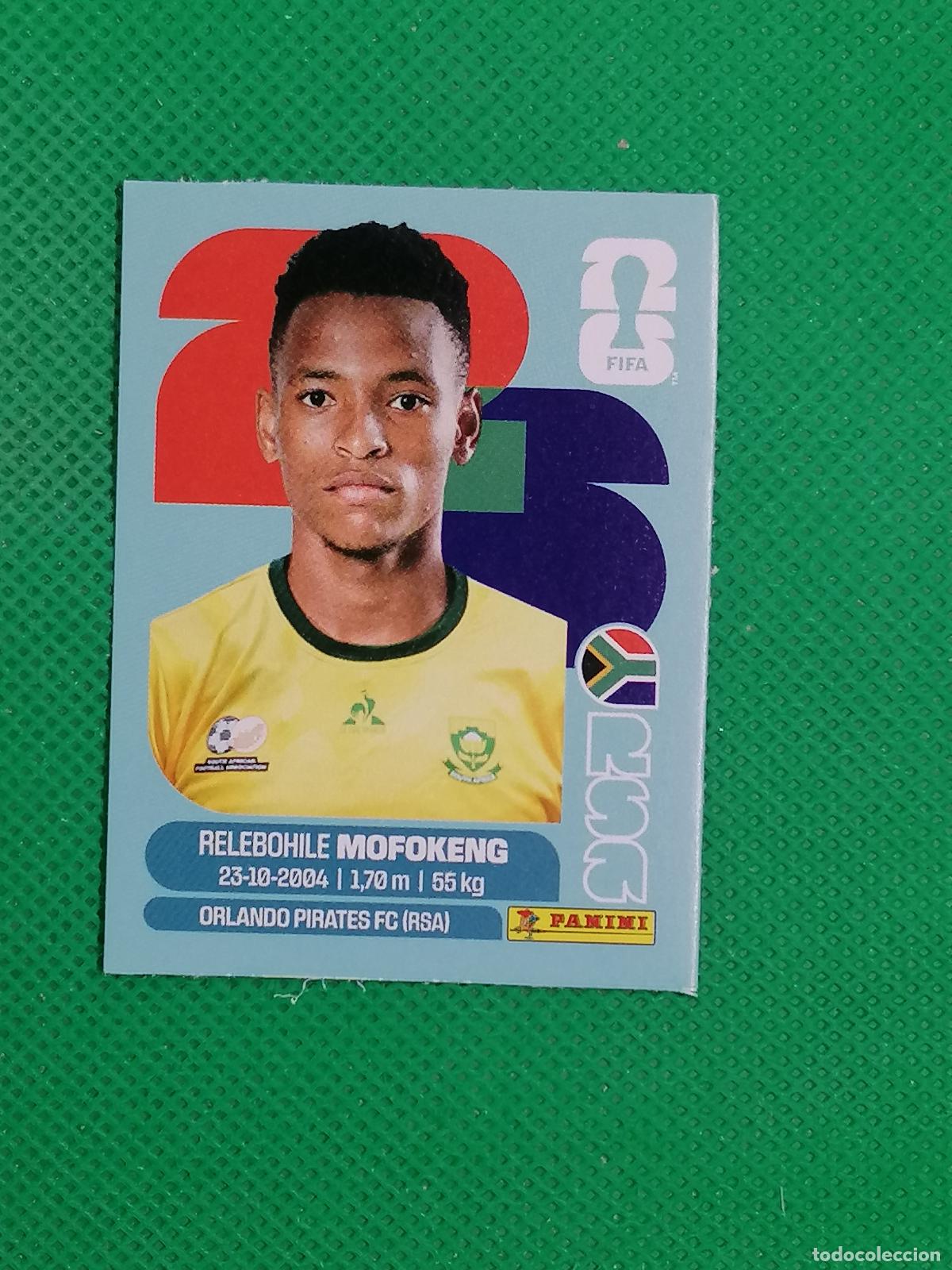 Cartes &agrave; collectionner de Football: RELEBOHILE MOFOKENG SUDAFRICA RSA UPDATE SET ⚽ PANINI FIFA MUNDIAL WORLD CUP 26 2026 STICKER ⚽