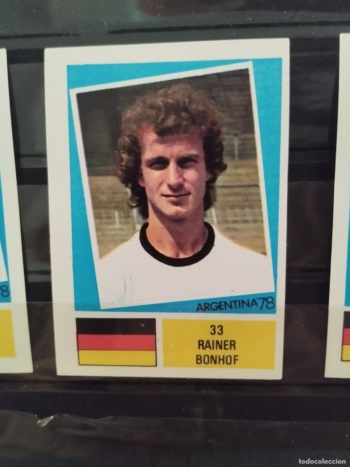 Cromos de f&uacute;tbol: MUNDIAL DE FUTBOL ARGENTINA 1978. ED. FHER. N 33. RAINER BONHOF. ALEMANIA.