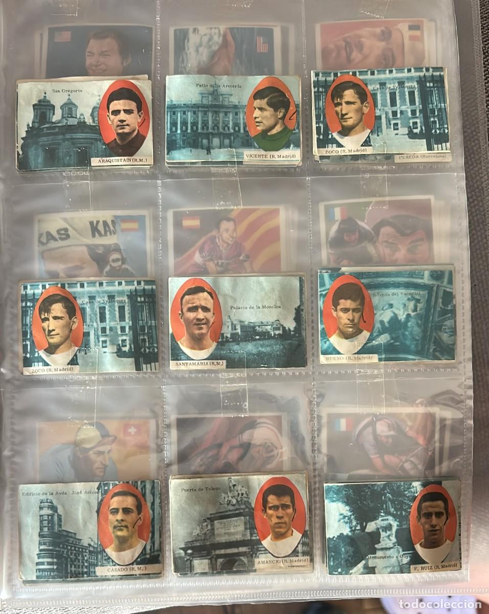 Cromos de f&uacute;tbol: CROMOS DE FUTBOL ANTIGUOS 1963-64 EDICIONES FHER DISGRA Y TRIUNFO LOTE DE 59 CROMOS
