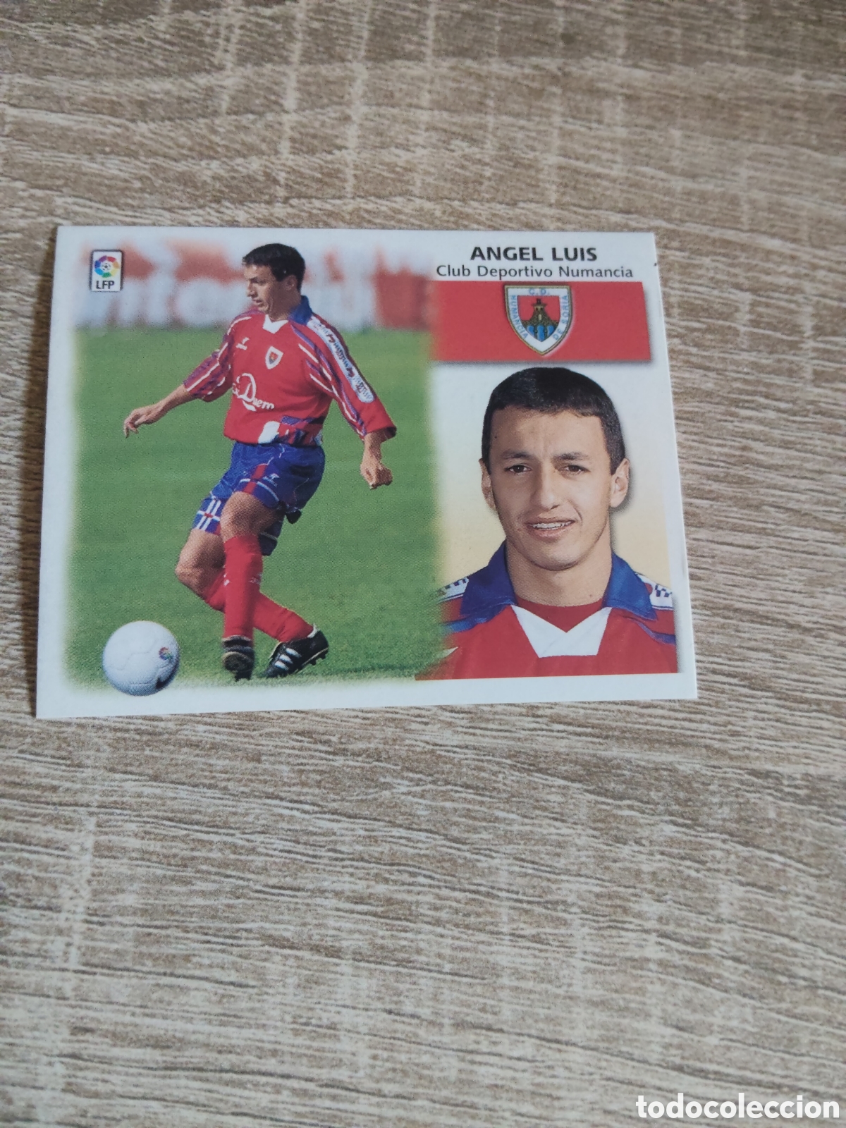 Cromos de f&uacute;tbol: &Aacute;ngel Luis baja Numancia liga 1999 2000 99 00 ediciones este nuevo