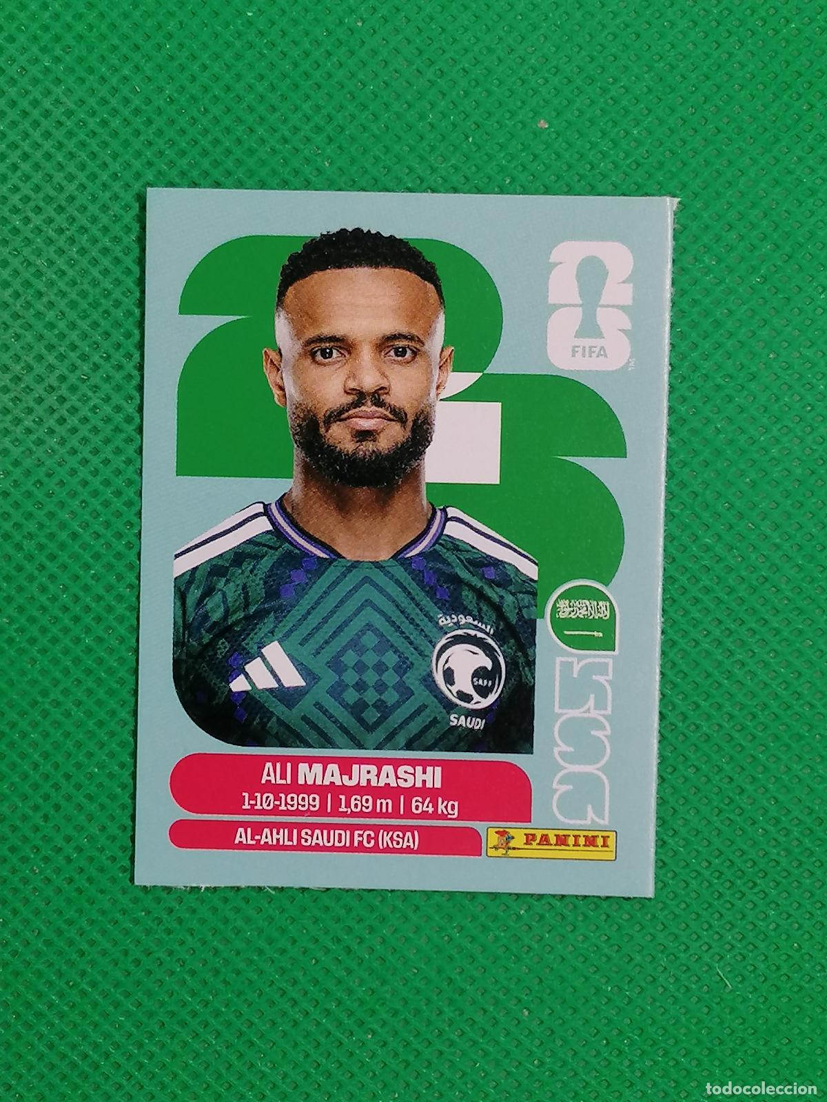 Cromos de f&uacute;tbol: ALI MAJRASHI ARABIA SAUIDI KSA UPDATE SET ⚽ PANINI FIFA MUNDIAL WORLD CUP 26 2026 STICKER ⚽