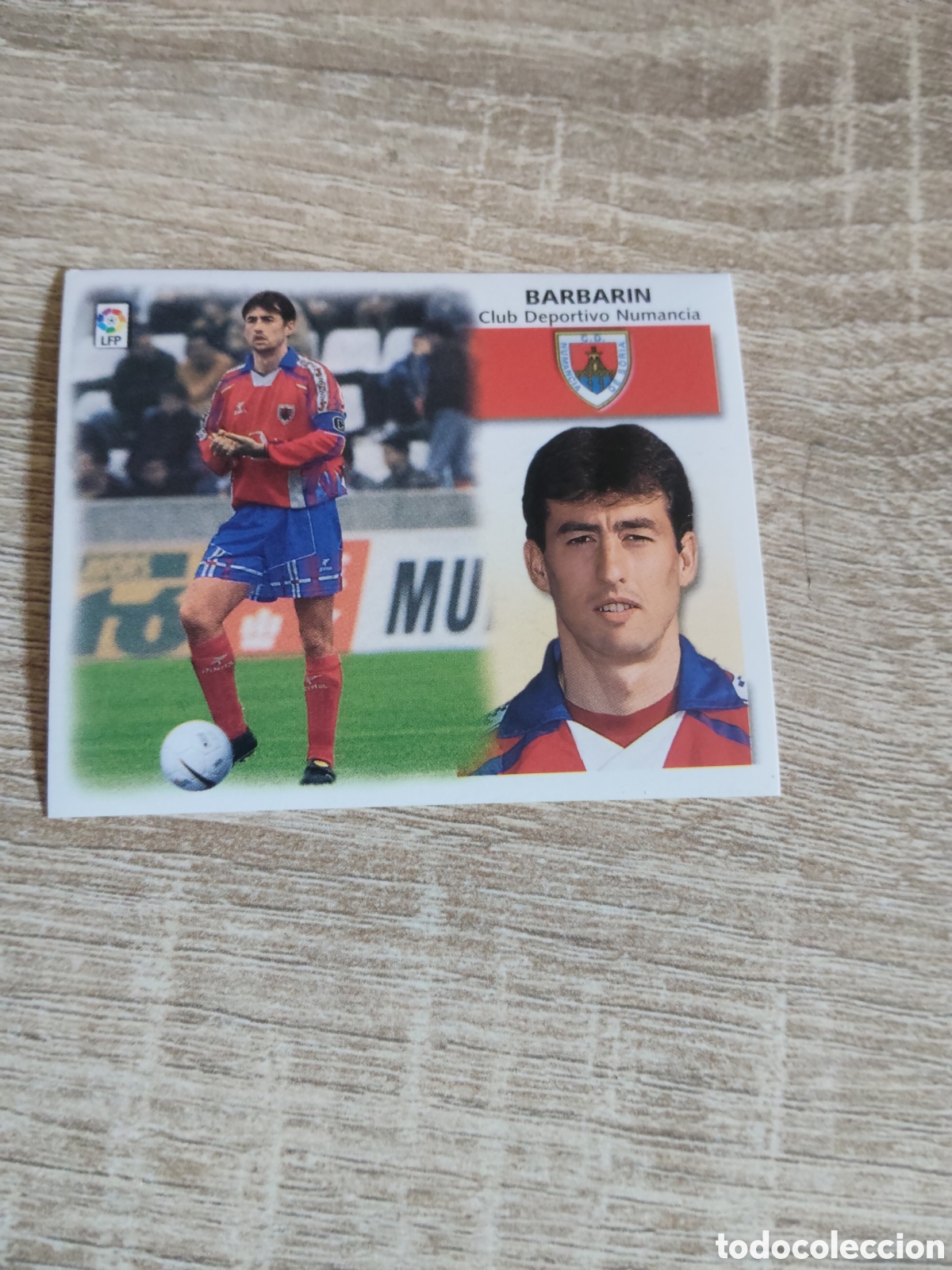 Cromos de f&uacute;tbol: Barbarin baja Numancia liga 1999 2000 99 00 ediciones este nuevo