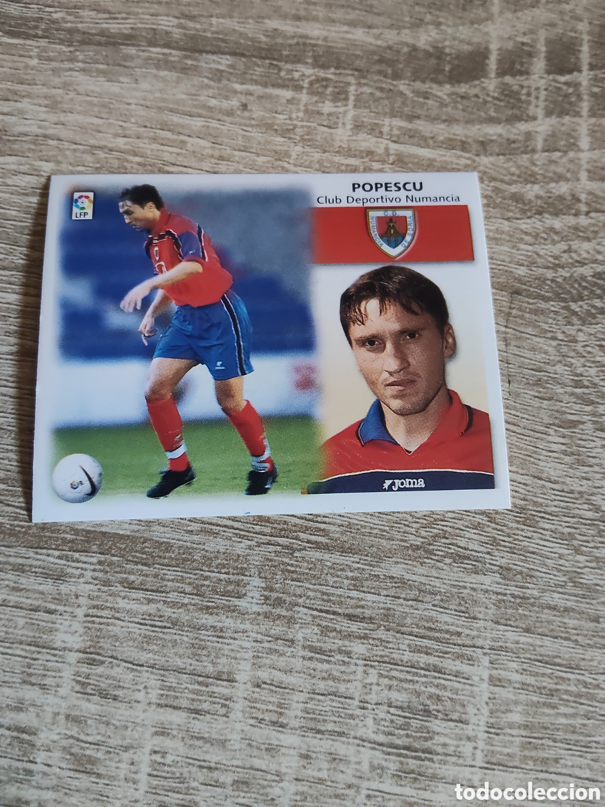 Cromos de f&uacute;tbol: Popescu coloca Numancia liga 1999 2000 99 00 ediciones este nuevo