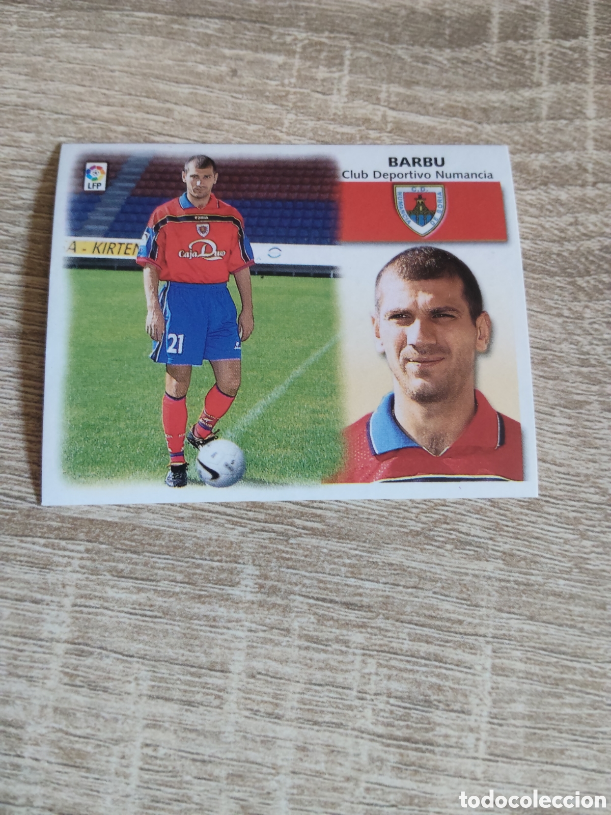 Cromos de f&uacute;tbol: Barbu coloca Numancia liga 1999 2000 99 00 ediciones este nuevo