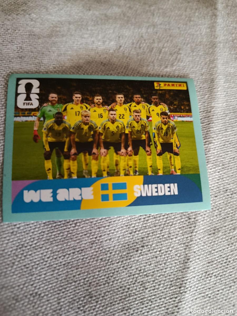 Cromos de f&uacute;tbol: Mundial Estados Unidos-Mexico-Canad&aacute; 2026. 13- Alineaci&oacute;n. Suecia. Nunca pegado.