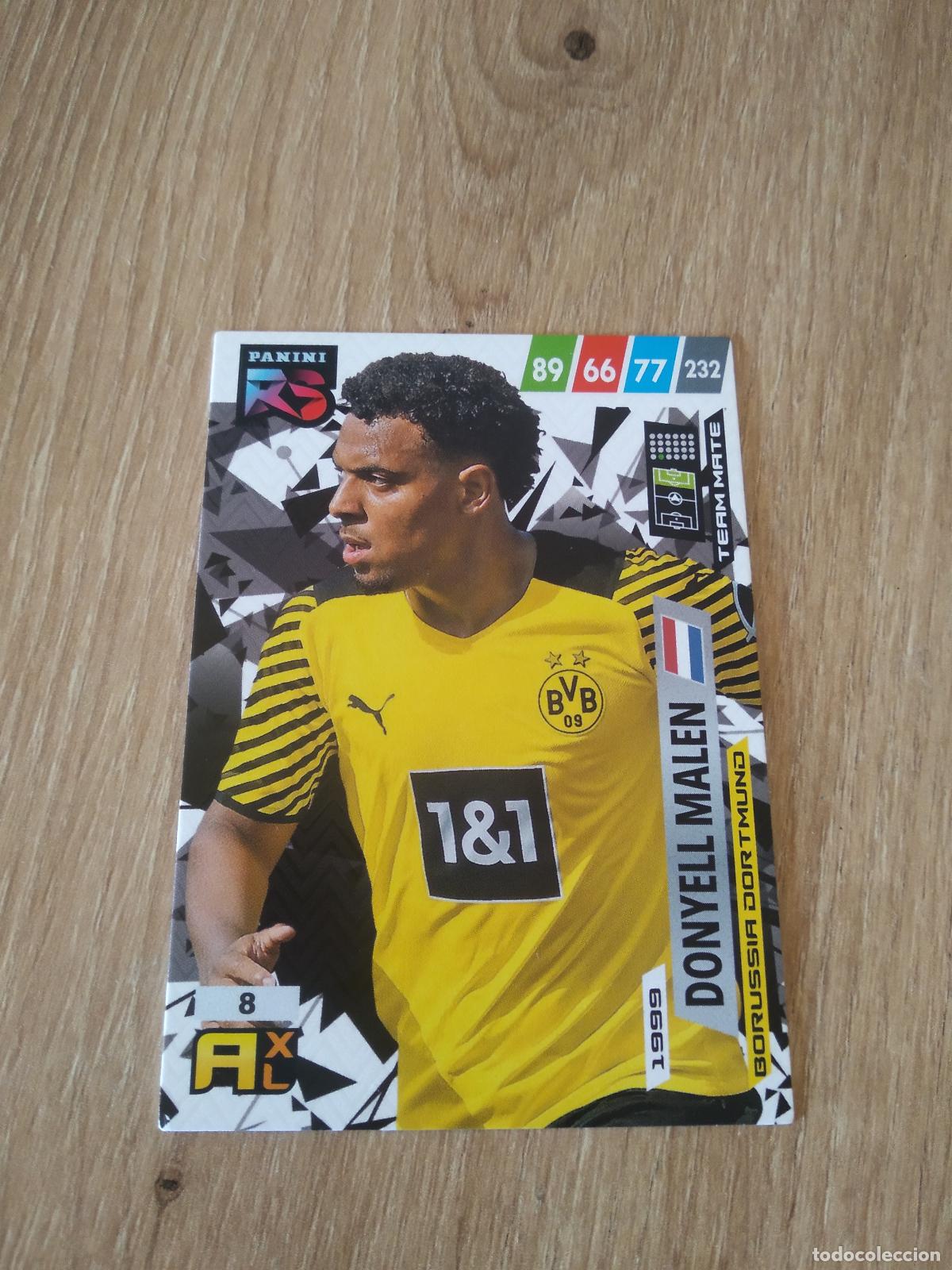 Cromos de f&uacute;tbol: 8 DONYELL MALEN BORUSSIA DORTMUND CROMO FUTBOL PANINI 21-22 ADRENALYN RISING STARS 2021-2022