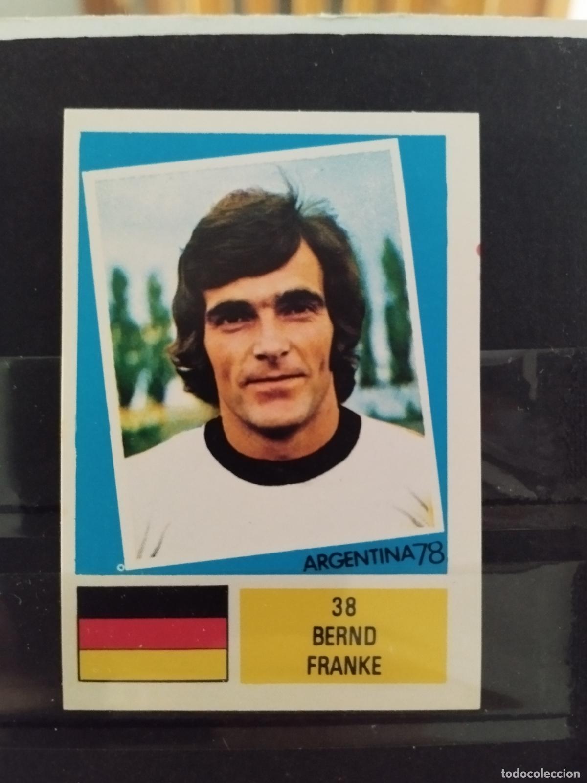 Cromos de f&uacute;tbol: MUNDIAL DE FUTBOL ARGENTINA 1978. ED. FHER. N 38. BERND FRANKE. ALEMANIA.
