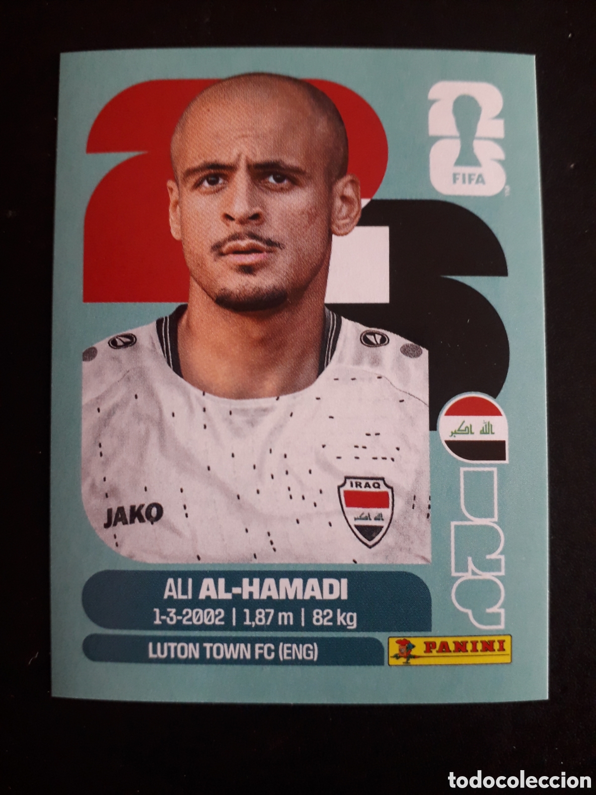 Cromos de f&uacute;tbol: AL HAMADI IRAQ IRQ 18 MUNDIAL F&Uacute;TBOL 2026 FIFA WORLD CUP PANINI SIN PEGAR PEDIDO M&Iacute;NIMO 3&euro;