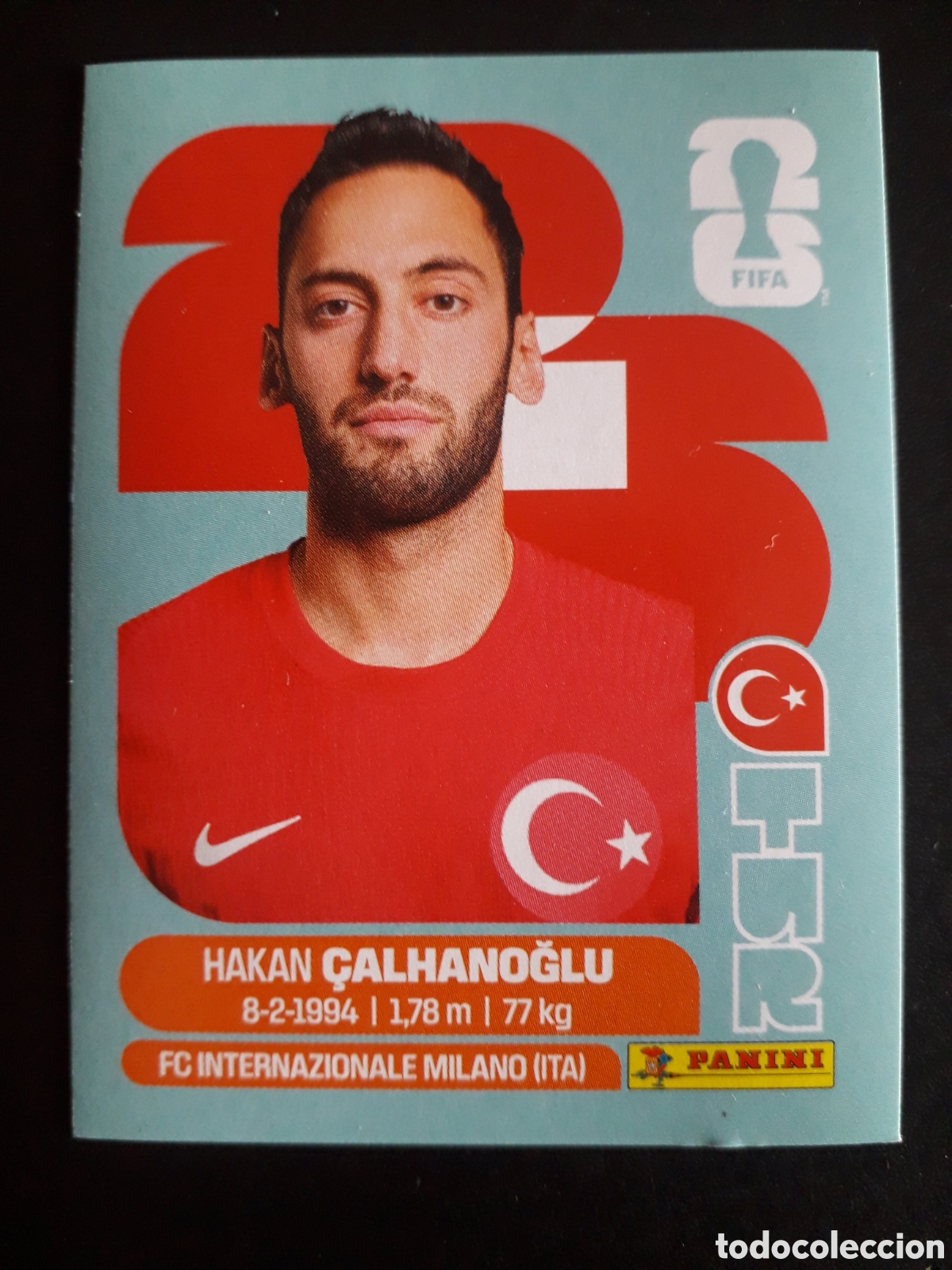 Cromos de f&uacute;tbol: &Ccedil;ALHANOĞLU TURQU&Iacute;A TUR 11 MUNDIAL F&Uacute;TBOL 2026 FIFA WORLD CUP PANINI SIN PEGAR PEDIDO M&Iacute;NIMO 3&euro;