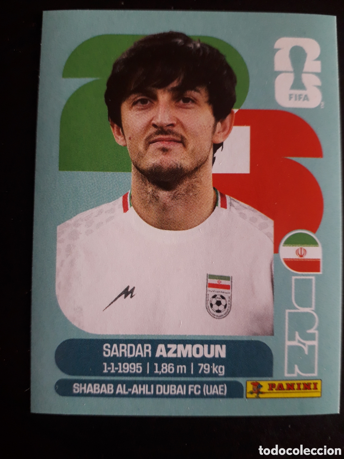 Cromos de f&uacute;tbol: AZMOUN IR&Aacute;N IRN 17 MUNDIAL F&Uacute;TBOL 2026 FIFA WORLD CUP PANINI SIN PEGAR PEDIDO M&Iacute;NIMO 3&euro;