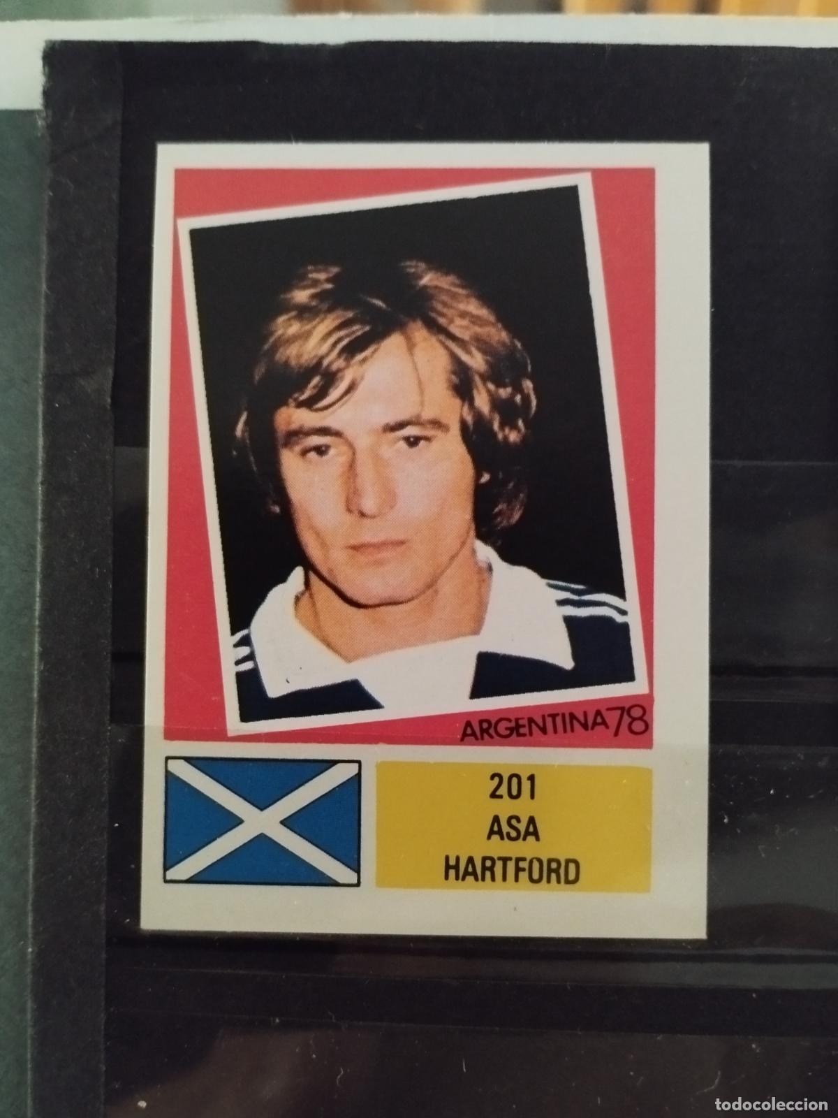 Cromos de f&uacute;tbol: MUNDIAL DE FUTBOL ARGENTINA 1978. ED. FHER. N 201. ASA HARTFORD. ESCOCIA.