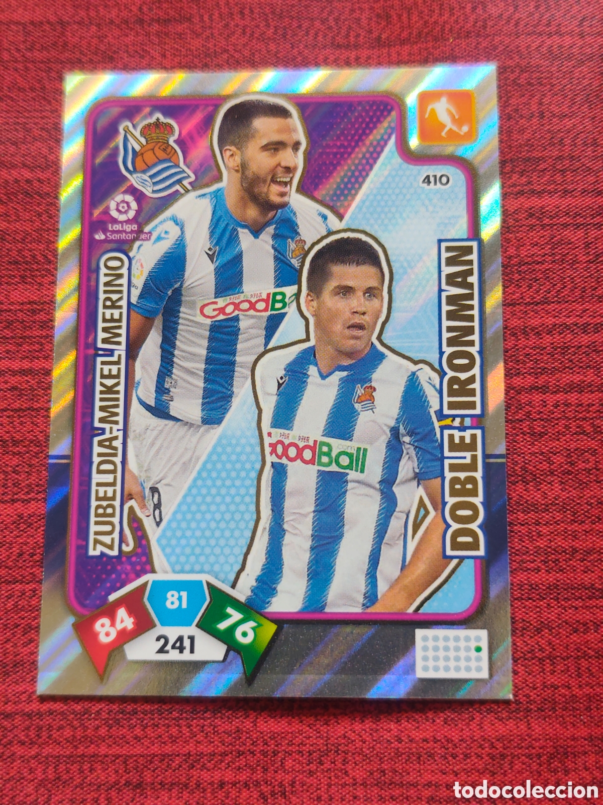 Cromos de f&uacute;tbol: DOBLE IRONMAN 410 REAL SOCIEDAD ADRENALYN XL 2019 2020