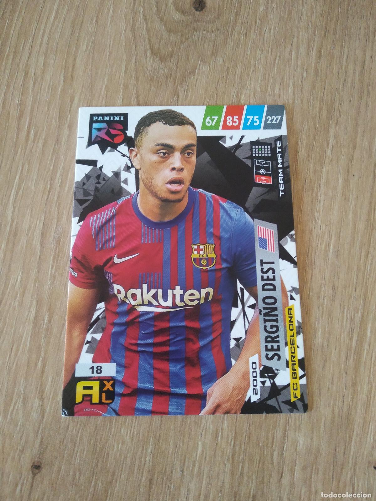 Cromos de f&uacute;tbol: 18 SERGI&Ntilde;O DEST BARCELONA BAR&Ccedil;A CROMO FUTBOL PANINI 21-22 ADRENALYN RISING STARS 2021-2022