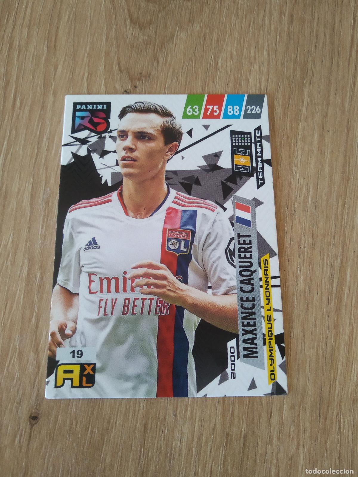 Cromos de f&uacute;tbol: 19 MAXENCE CAQUERET OLYMPIQUE LYON CROMO FUTBOL PANINI 21-22 ADRENALYN RISING STARS 2021-2022