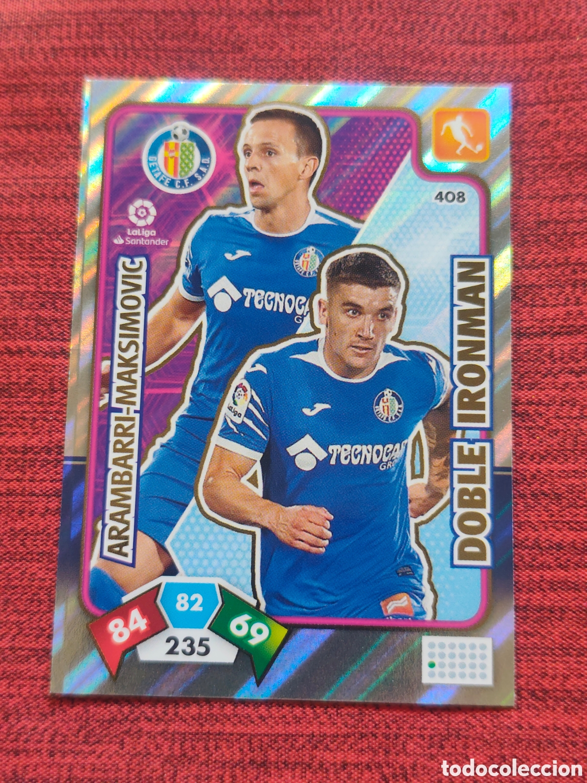 Cromos de f&uacute;tbol: DOBLE IRONMAN 408 GETAFE ADRENALYN XL 2019 2020