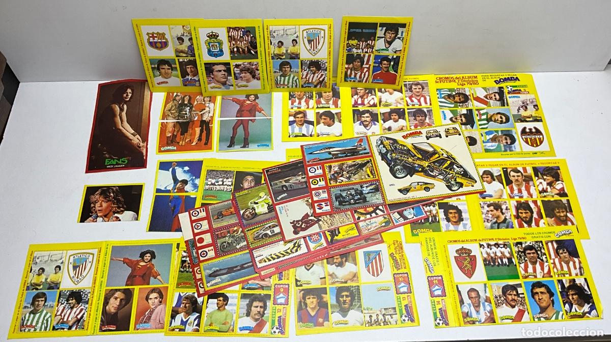 Cromos de f&uacute;tbol: GRAN LOTE DE CROMOS FUTBOL Y FAMOSOS DEL &Aacute;LBUM BOMBA - REVISTA PRONTO