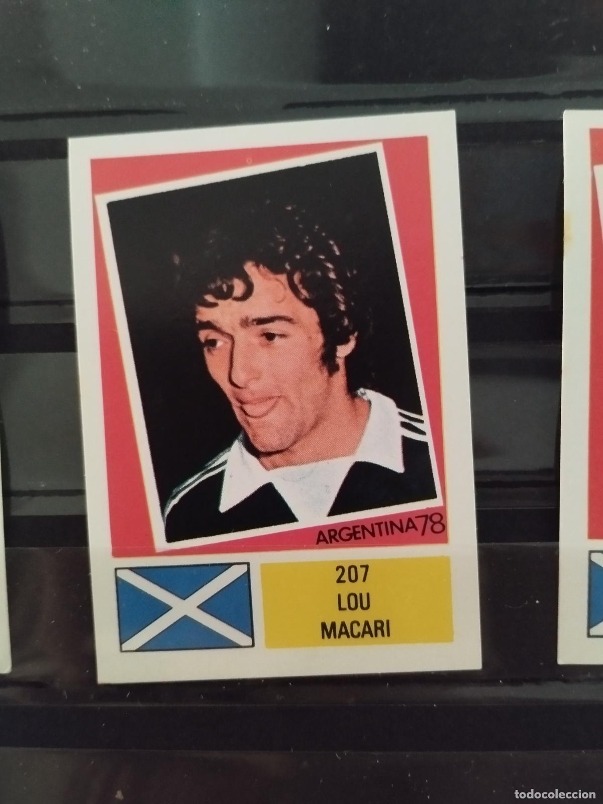 Cromos de f&uacute;tbol: MUNDIAL DE FUTBOL ARGENTINA 1978. ED. FHER. N 207. LOU MACARI. ESCOCIA.