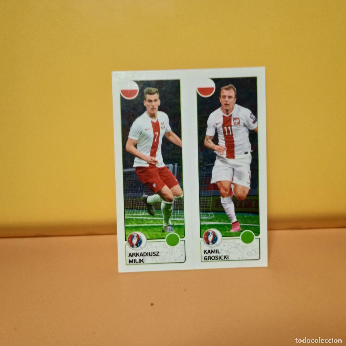Cromos de f&uacute;tbol: PANINI EURO 2016 FRANCE; EUROCOPA FRANCIA: POLONIA MILIK/KAMIL 318 A/B