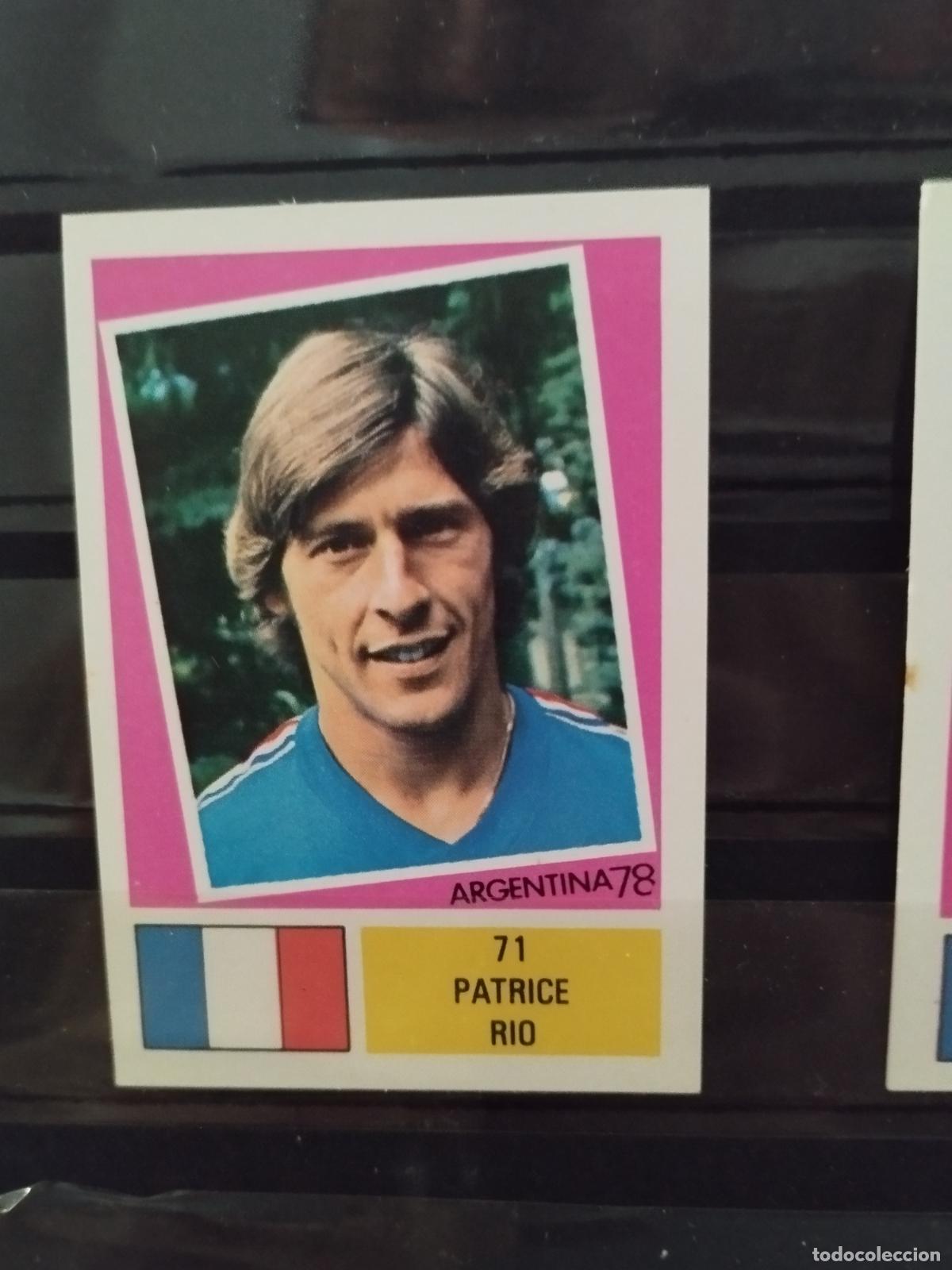 Cromos de f&uacute;tbol: MUNDIAL DE FUTBOL ARGENTINA 1978. ED. FHER. N 71. PATRICE RIO. FRANCIA.