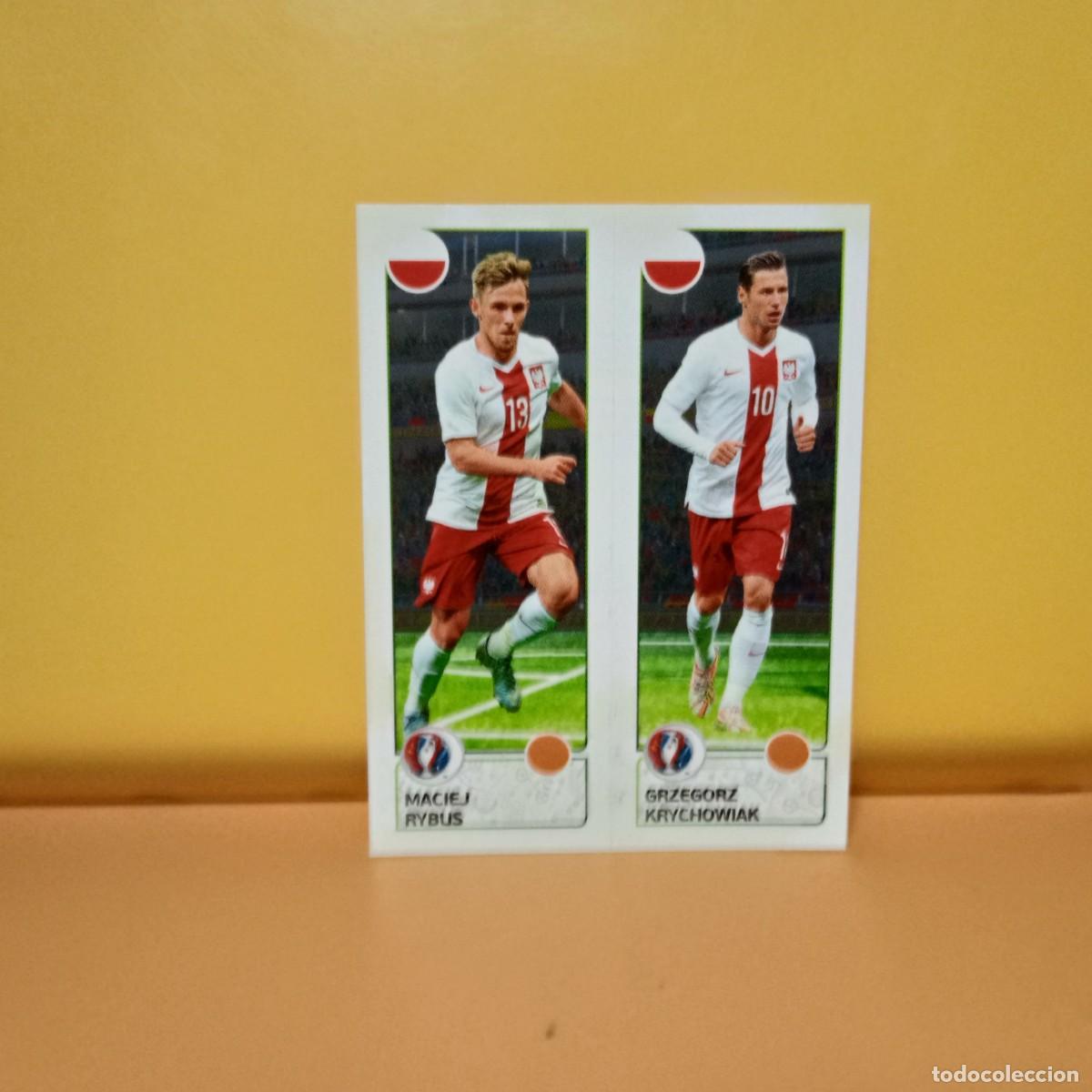 Cromos de f&uacute;tbol: PANINI EURO 2016 FRANCE; EUROCOPA FRANCIA: POLONIA RYBUS/KRYCHOWIAC 316 A/B