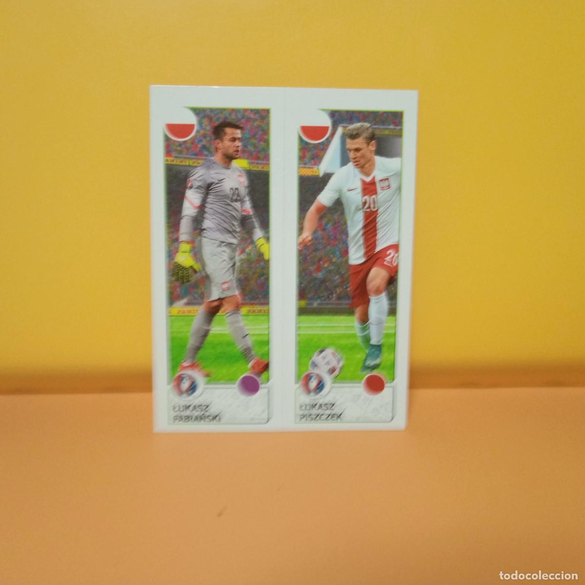 Cromos de f&uacute;tbol: PANINI EURO 2016 FRANCE; EUROCOPA FRANCIA: POLONIA FABIANSKI/LUKASZ 314 A/B