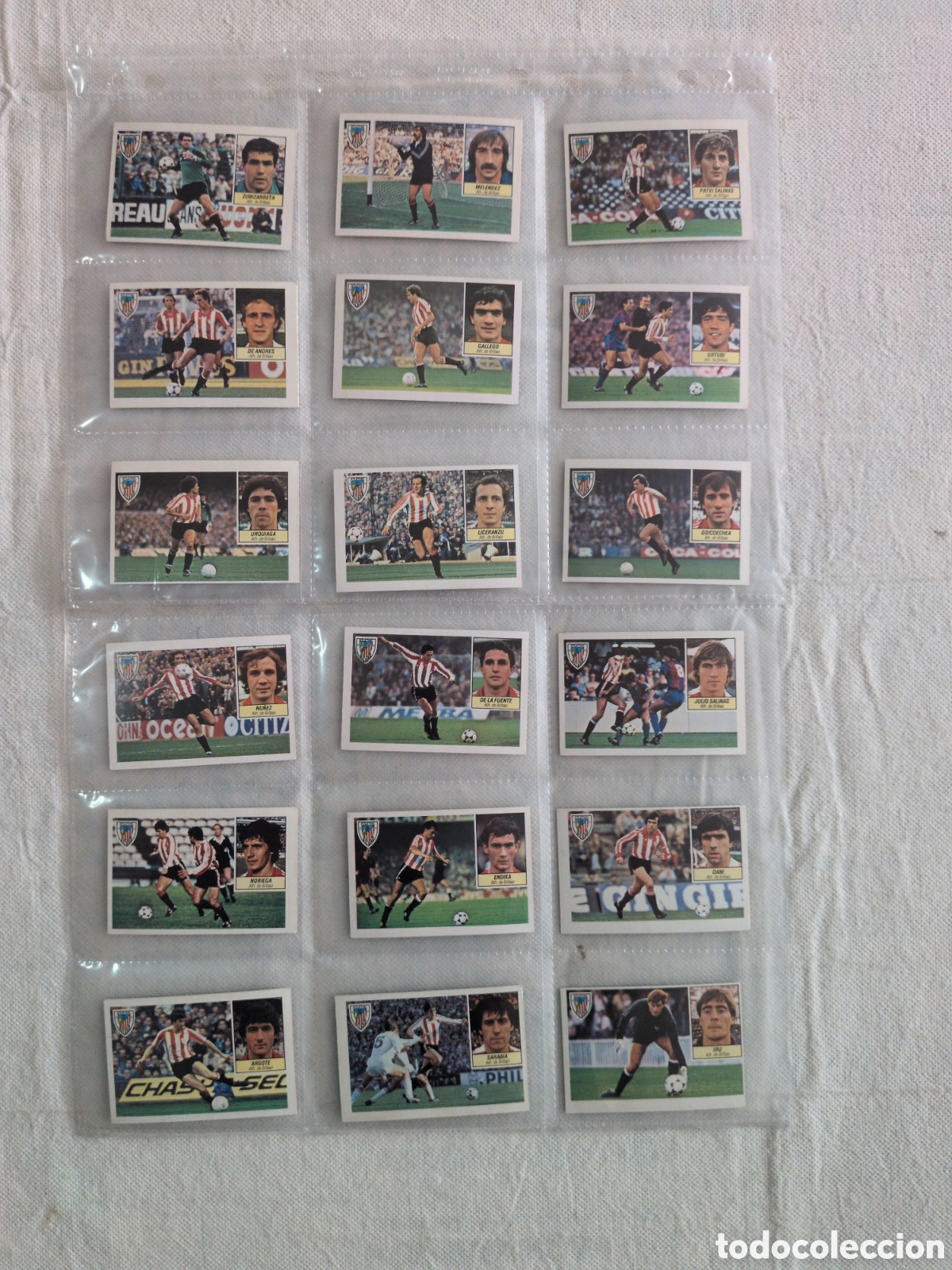 Figurine di Calcio: LOTE DE 18 CROMOS DIFERENTES LIGA 84 85 ESTE. ATH. BILBAO. EXCELENTE ESTADO