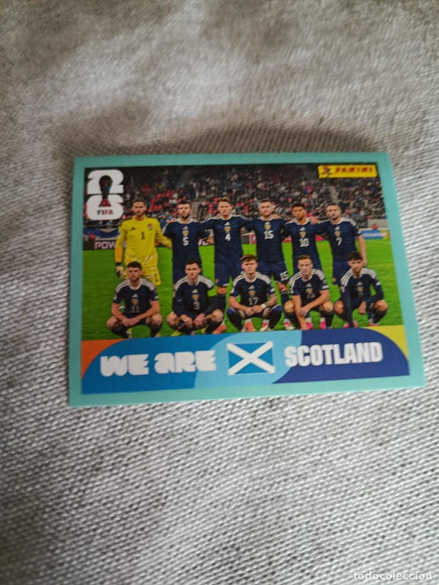 Cromos de f&uacute;tbol: Mundial Estados Unidos-Mexico-Canad&aacute; 2026. 13- Alineaci&oacute;n. Escocia. Nunca pegado.