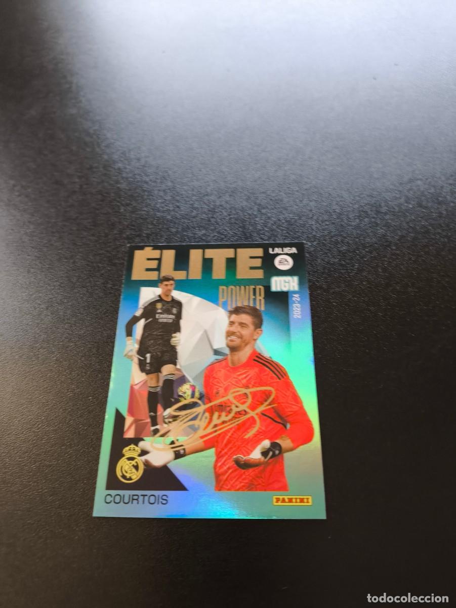 Cromos de f&uacute;tbol: 2 COURTOIS REAL MADRID ELITE POWER PANINI LIGA MEGACRACKS MGK 2023 2024 23 24 NO ESTE