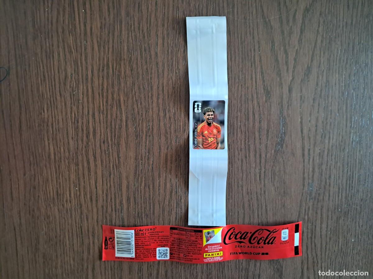 Cromos de f&uacute;tbol: LAMINE YAMAL (ESPA&Ntilde;A). CROMO STICKER PROMOCI&Oacute;N COCA-COLA MUNDIAL FIFA WORLD CUP 2026.