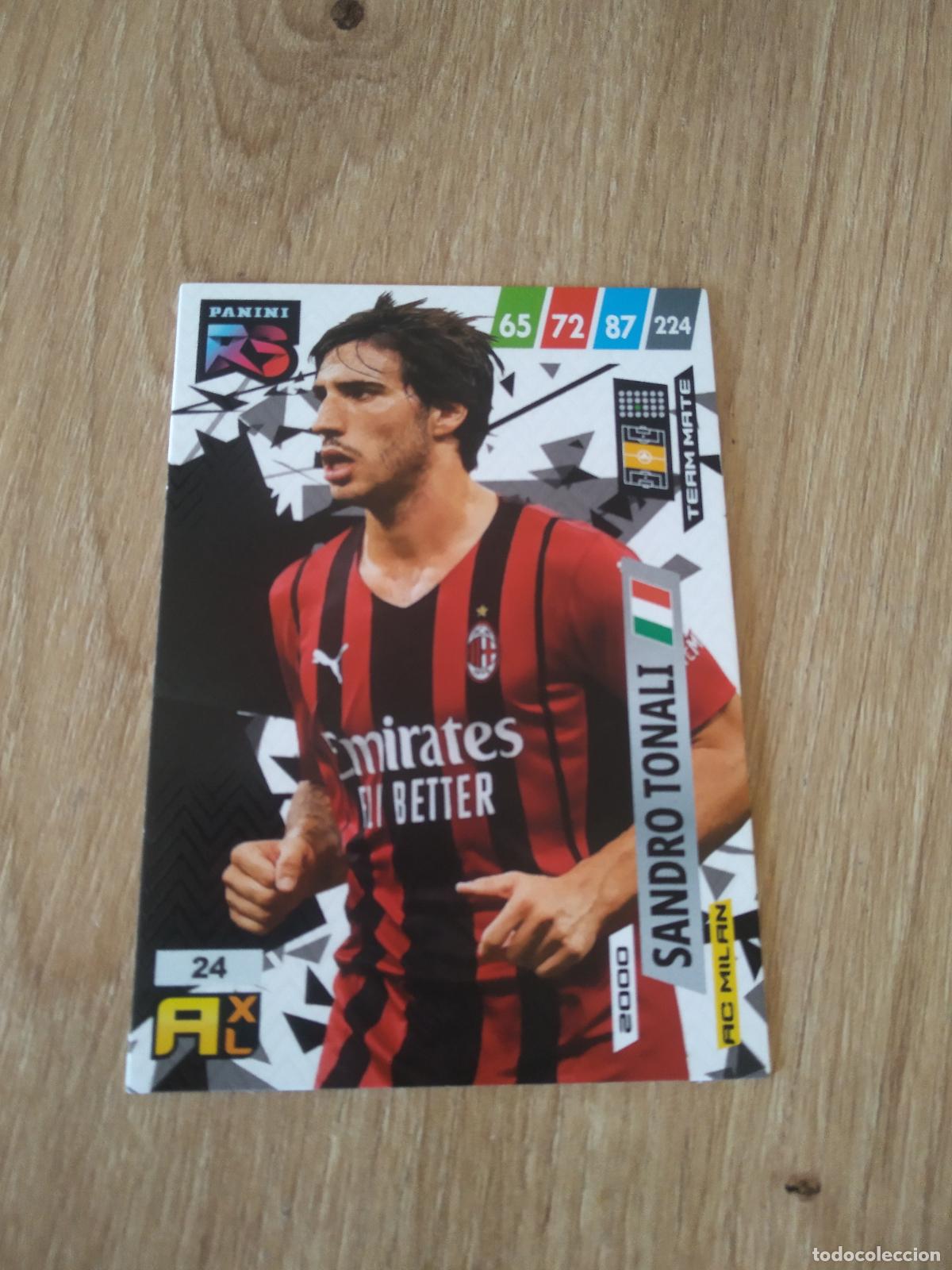 Cromos de f&uacute;tbol: 24 SANDRO TONALI AC MILAN CROMO FUTBOL PANINI 21-22 ADRENALYN RISING STARS 2021-2022