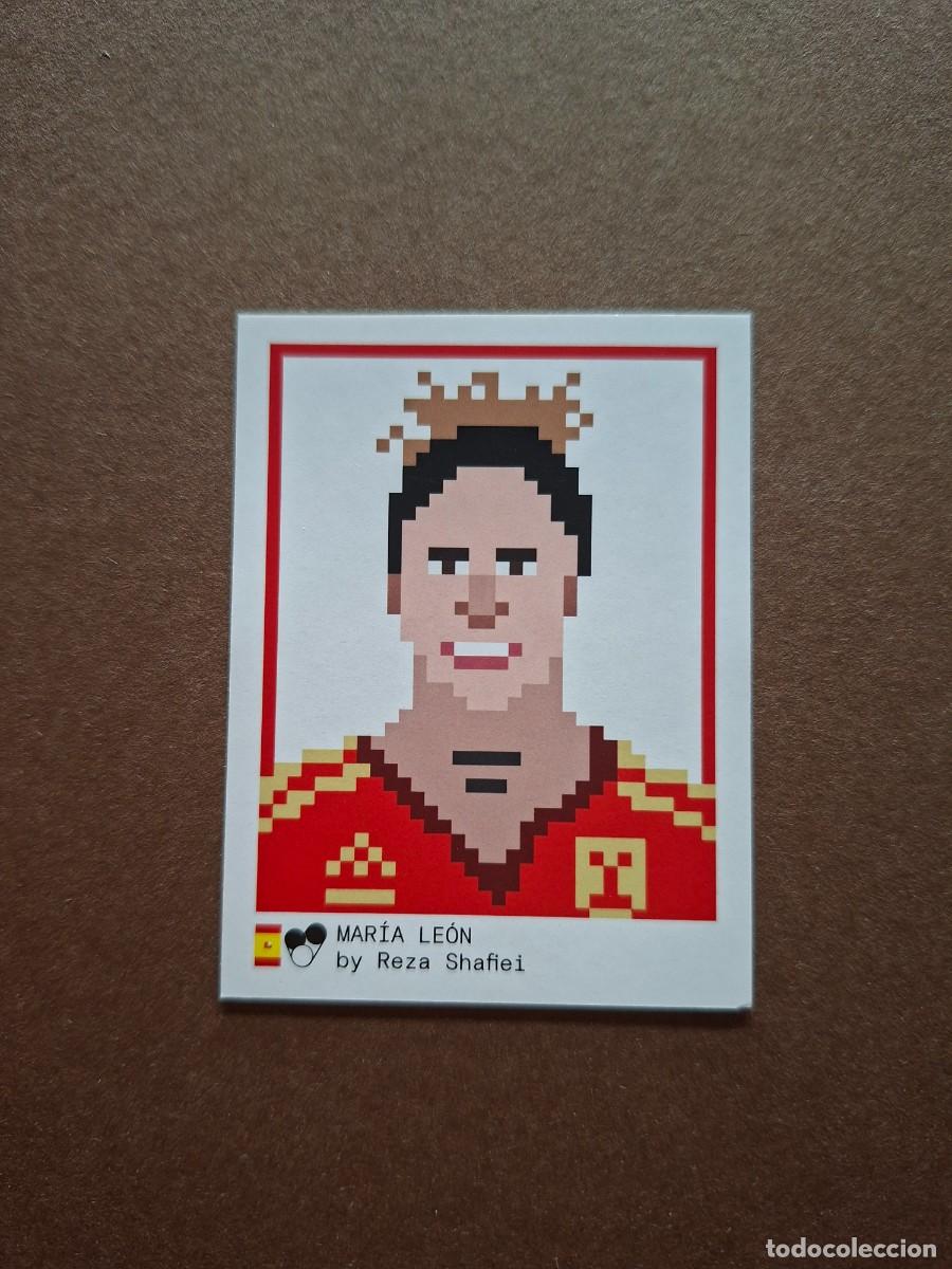 Cromos de f&uacute;tbol: 120 MARIA LEON DISE&Ntilde;O DE REZA SHAFLEI ESPA&Ntilde;A TSCHUTTI TSCHUTTIHEFTLI WOMEN'S EUROCOPA EURO 2022