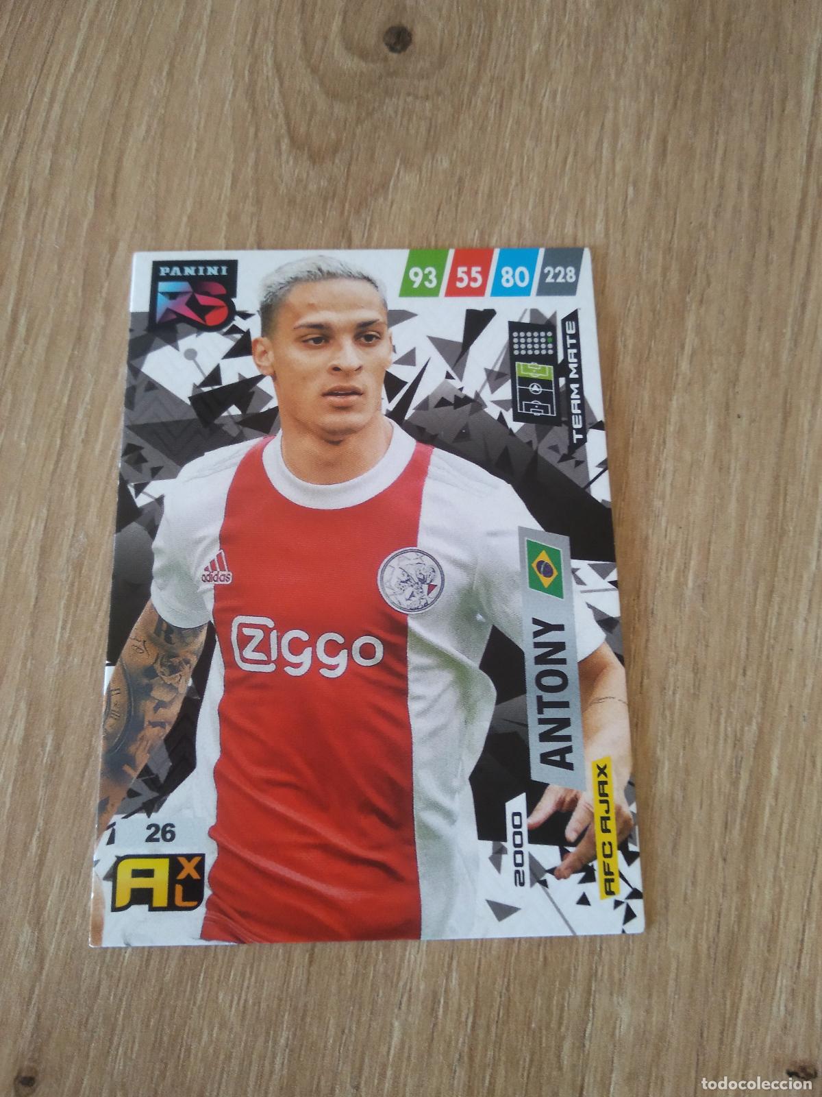 Cromos de f&uacute;tbol: 26 ANTONY AJAX CROMO FUTBOL PANINI 21-22 ADRENALYN RISING STARS 2021-2022