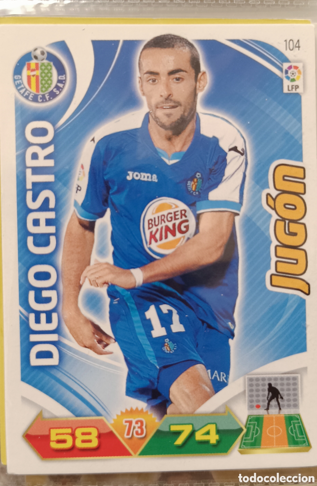 Cromos de f&uacute;tbol: 104 JUGON Diego Castro adrenalyn 11/12