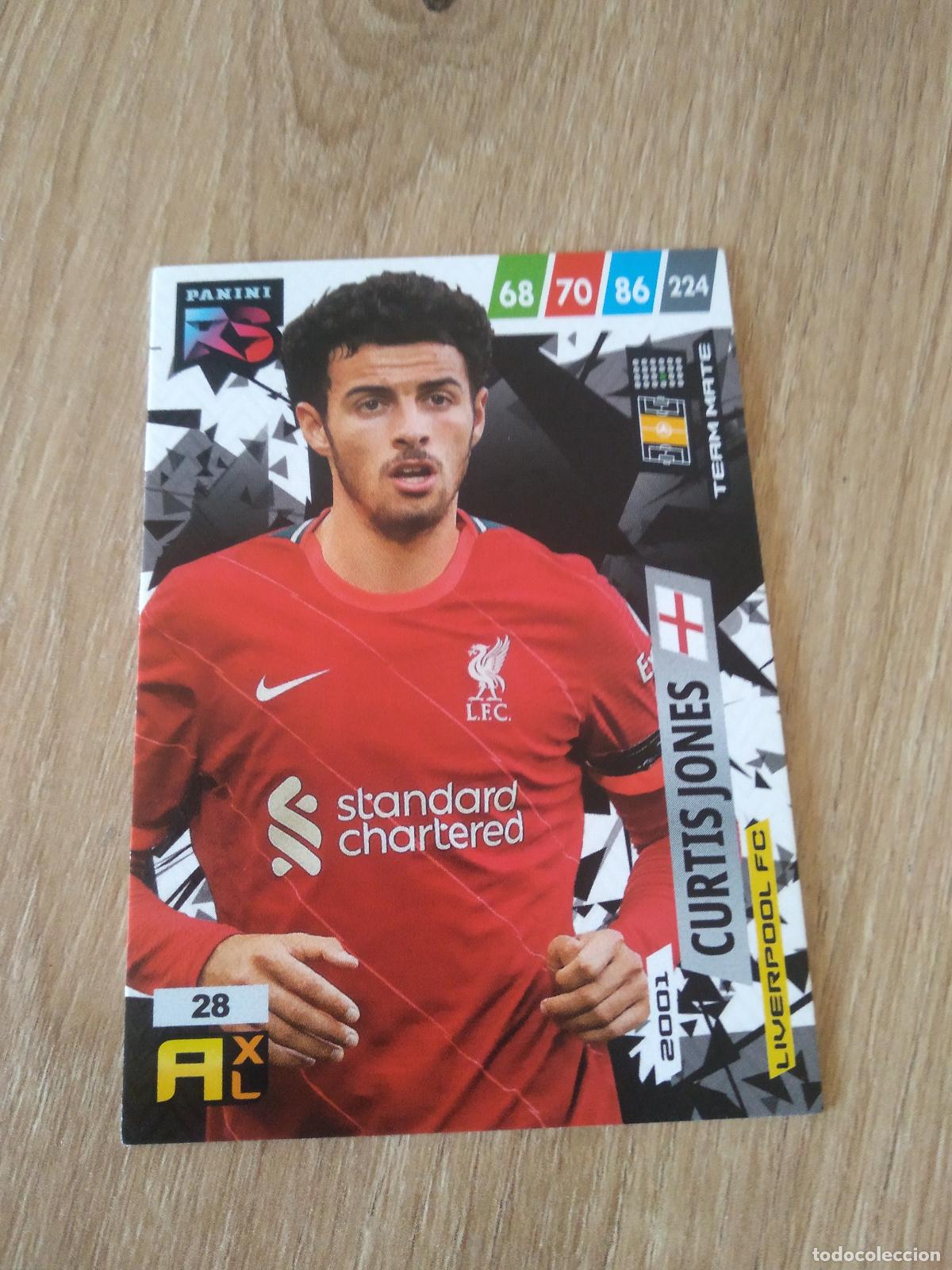 Cromos de f&uacute;tbol: 28 CURTIS JONES LIVERPOOL CROMO FUTBOL PANINI 21-22 ADRENALYN RISING STARS 2021-2022