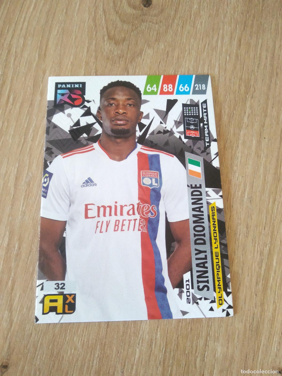 Cromos de f&uacute;tbol: 32 SINALY DIOMANDE OLYMPIQUE LYON CROMO FUTBOL PANINI 21-22 ADRENALYN RISING STARS 2021-2022