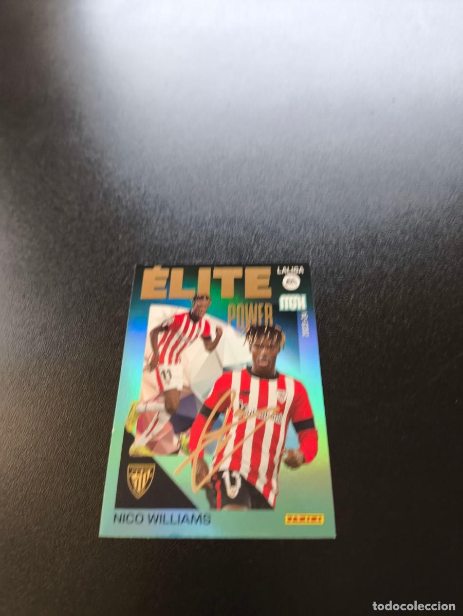 Cromos de f&uacute;tbol: 11 Nico Williams ATHLETIC DE BILBAO ELITE POWER PANINI LIGA MEGACRACKS MGK 2023 2024 23 24 NO ESTE