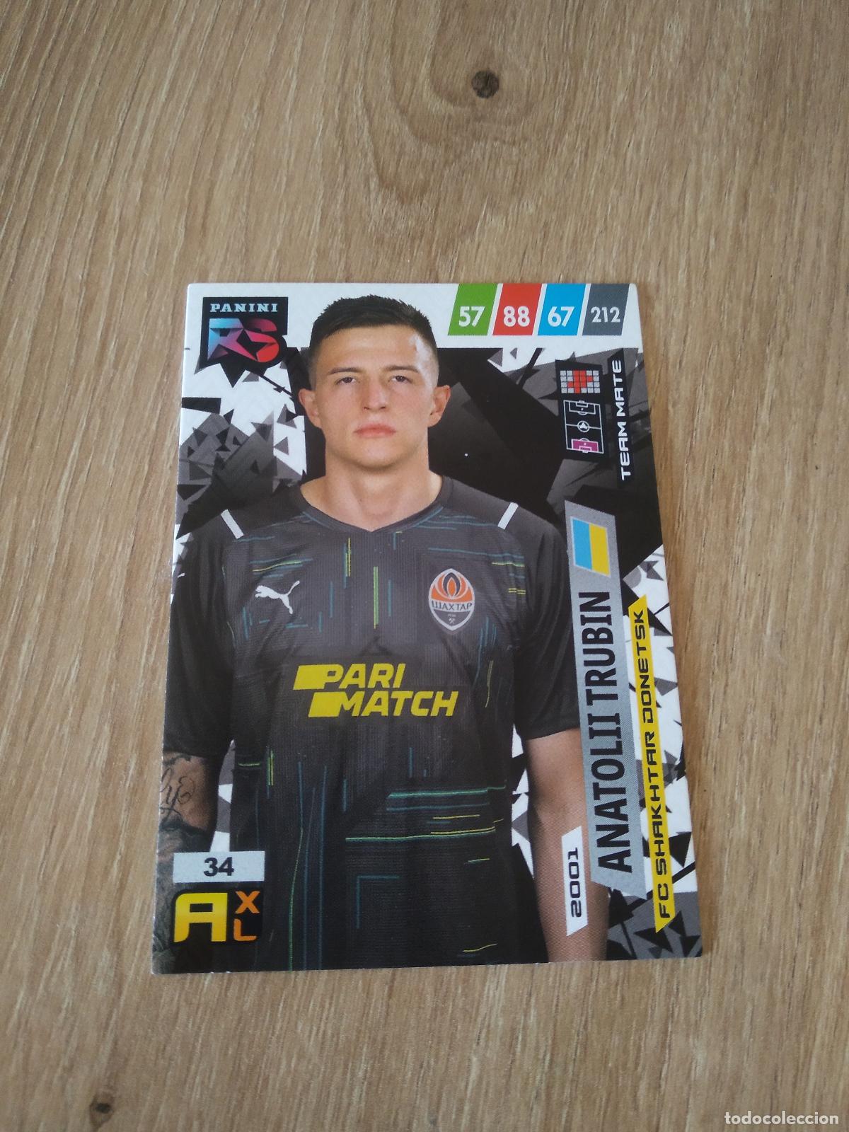 Cromos de f&uacute;tbol: 34 ANATOLII TRUBIN SHAKHTAR DONETSK CROMO FUTBOL PANINI 21-22 ADRENALYN RISING STARS 2021-2022