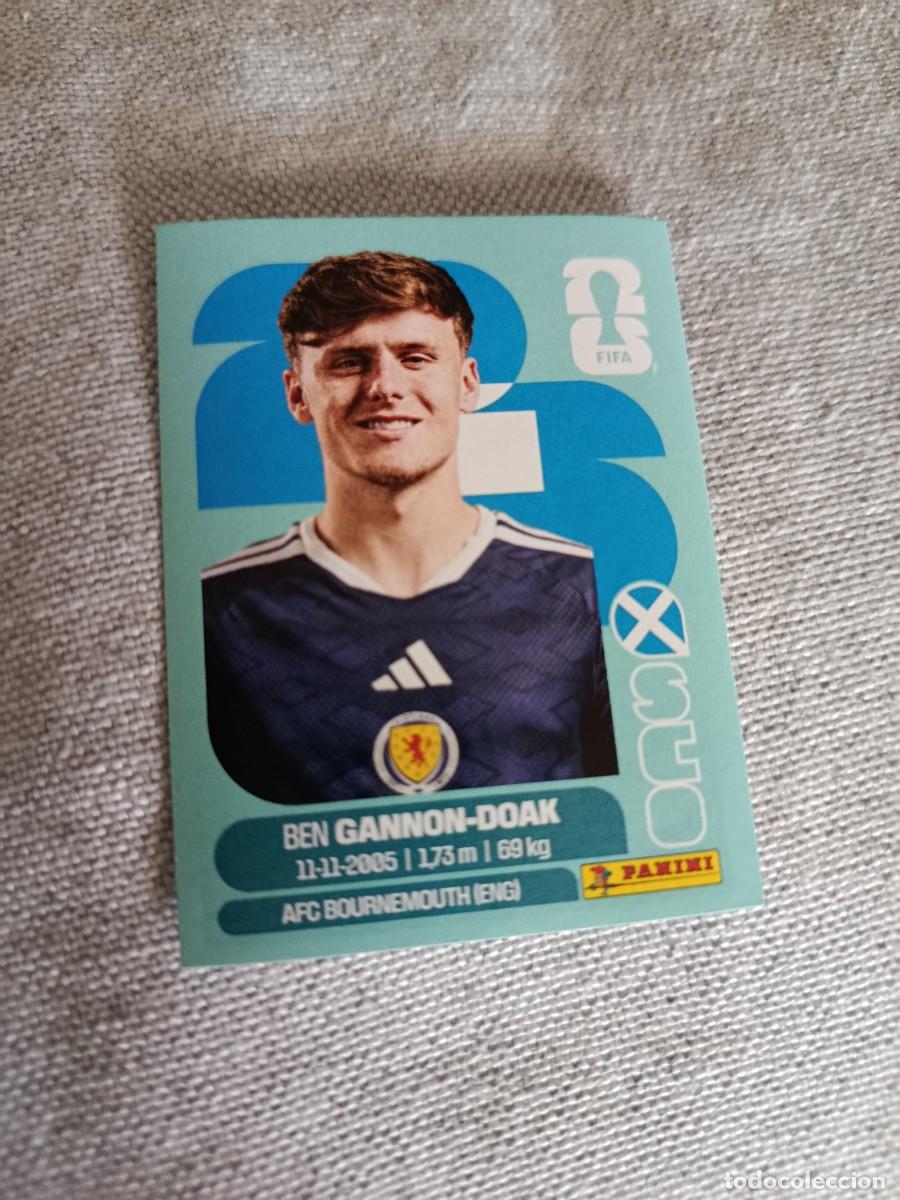 Cromos de f&uacute;tbol: Mundial Estados Unidos-Mexico-Canad&aacute; 2026. 20- Gannon-Doak. Escocia. Nunca pegado.
