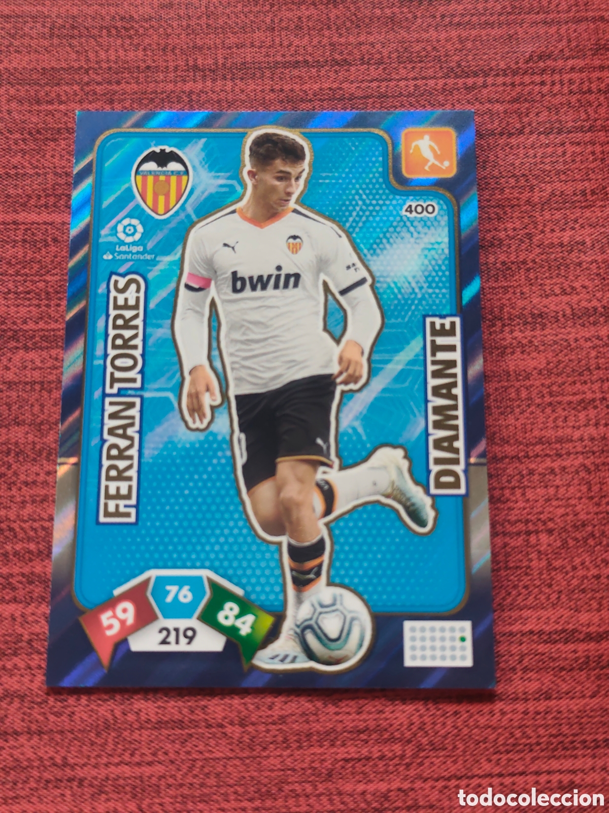 Cromos de f&uacute;tbol: DIAMANTE 400 FERRAN TORRES VALENCIA ADRENALYN XL 2019 2020