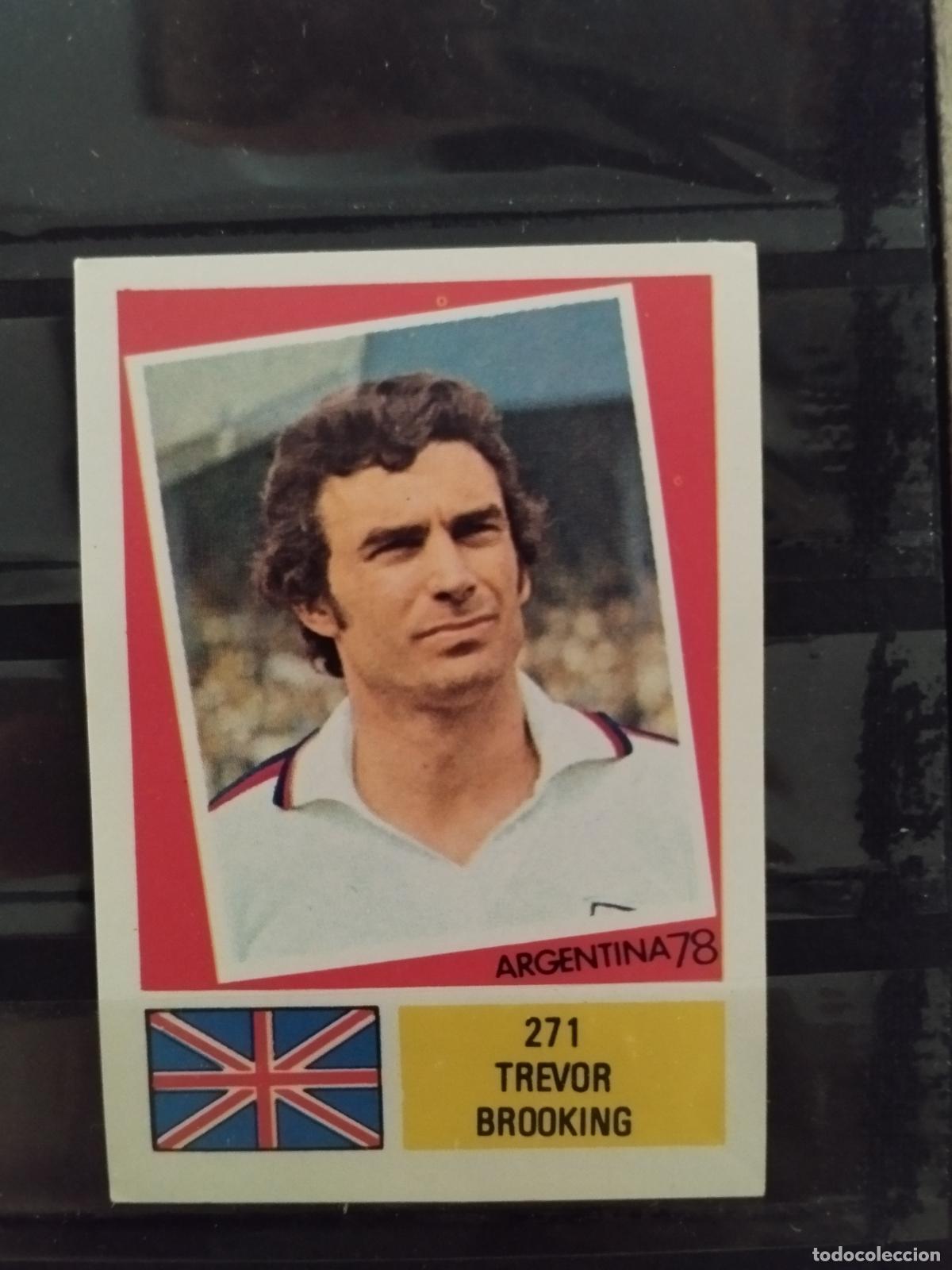 Cromos de f&uacute;tbol: MUNDIAL DE FUTBOL ARGENTINA 1978. ED. FHER. N 271. TREVOR BROOKING. INGLATERRA.