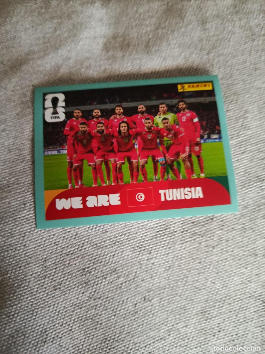 Cromos de f&uacute;tbol: Mundial Estados Unidos-Mexico-Canad&aacute; 2026. 13- Alineaci&oacute;n. T&uacute;nez. Nunca pegado.