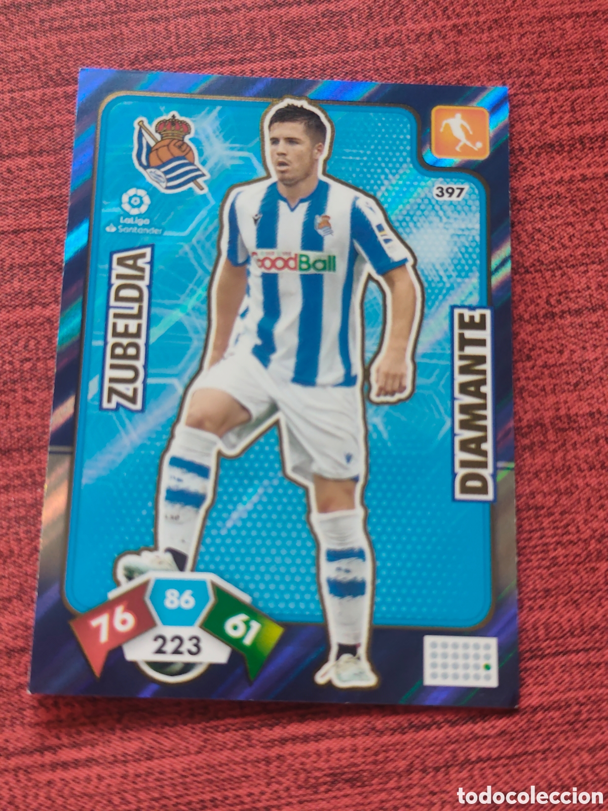 Cromos de f&uacute;tbol: DIAMANTE 397 ZUBELDIA REAL SOCIEDAD ADRENALYN XL 2019 2020