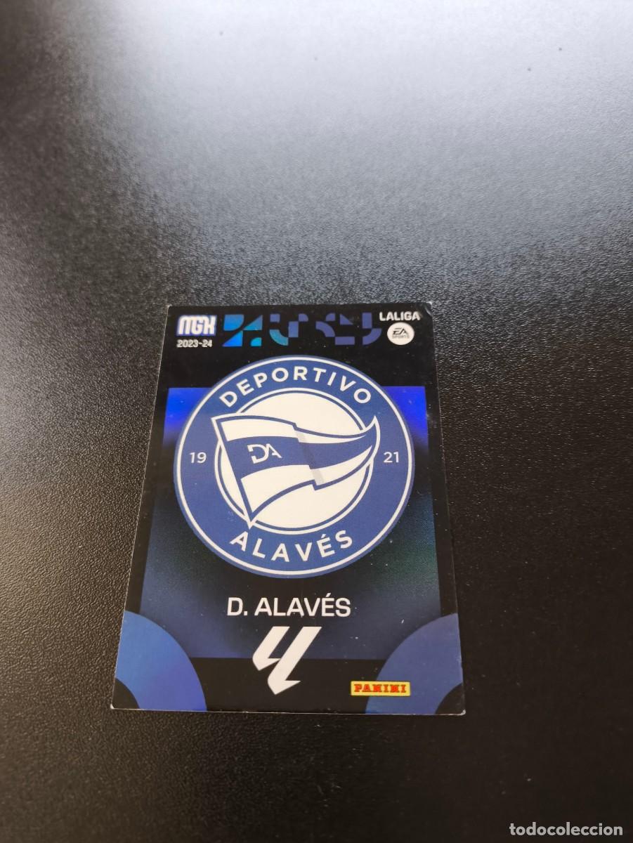 Cromos de f&uacute;tbol: 19 Escudo ALAVES PANINI LIGA MEGACRACKS MGK 2023 2024 23 24 NO ESTE