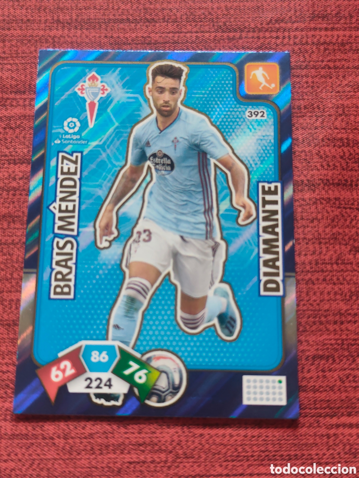 Cromos de f&uacute;tbol: DIAMANTE 392 BRAIS M&Eacute;NDEZ CELTA DE VIGO ADRENALYN XL 2019 2020
