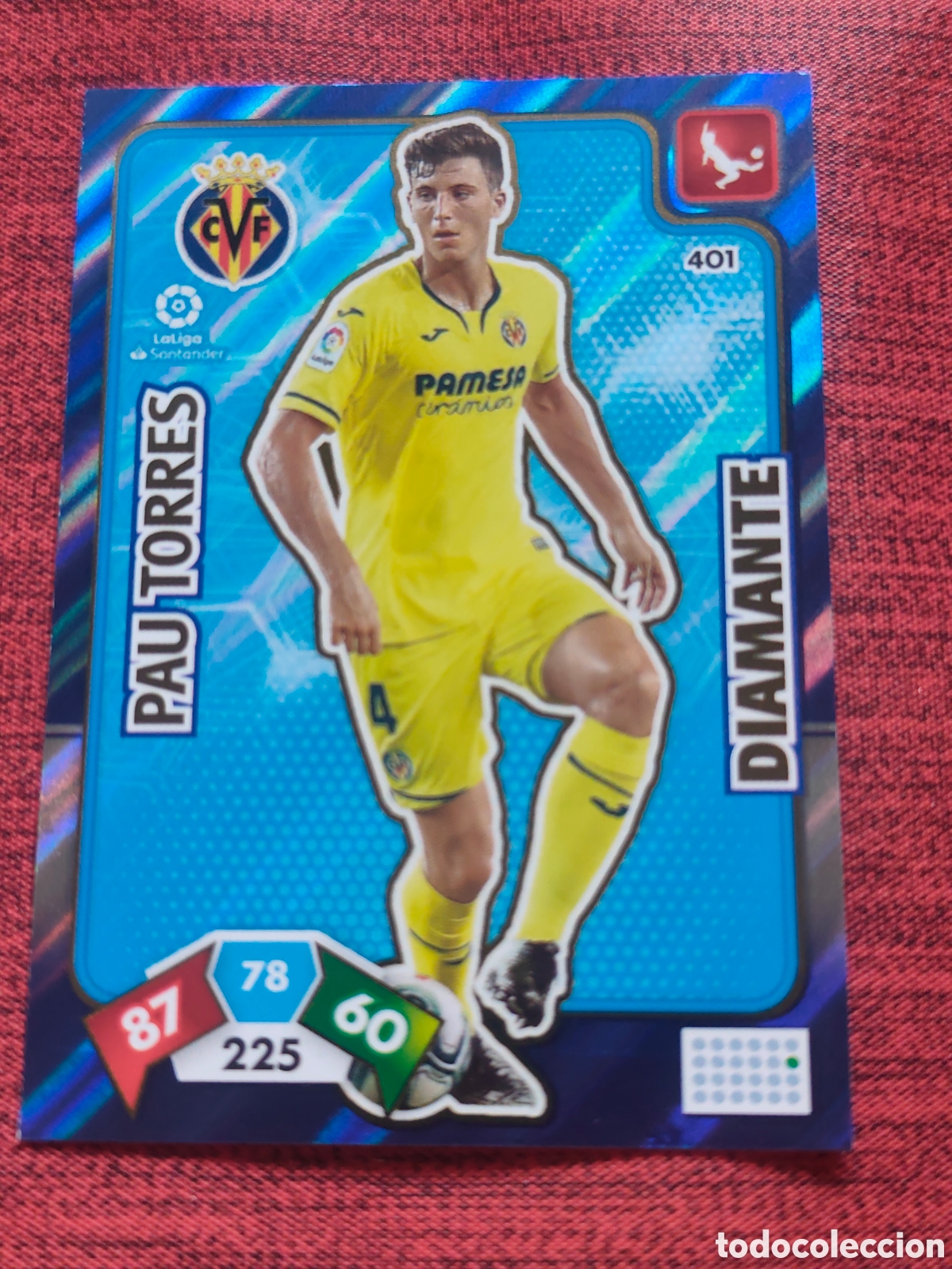 Cromos de f&uacute;tbol: DIAMANTE 401 PAU TORRES VILLARREAL ADRENALYN XL 2019 2020