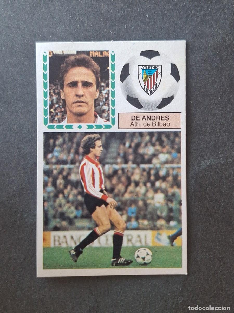 Cromos de f&uacute;tbol: L5 DE ANDRES ATHLETIC CLUB DE BILBAO LIGA ESTE 1983 1984 83 84 DESPEGADO RECUPERADO