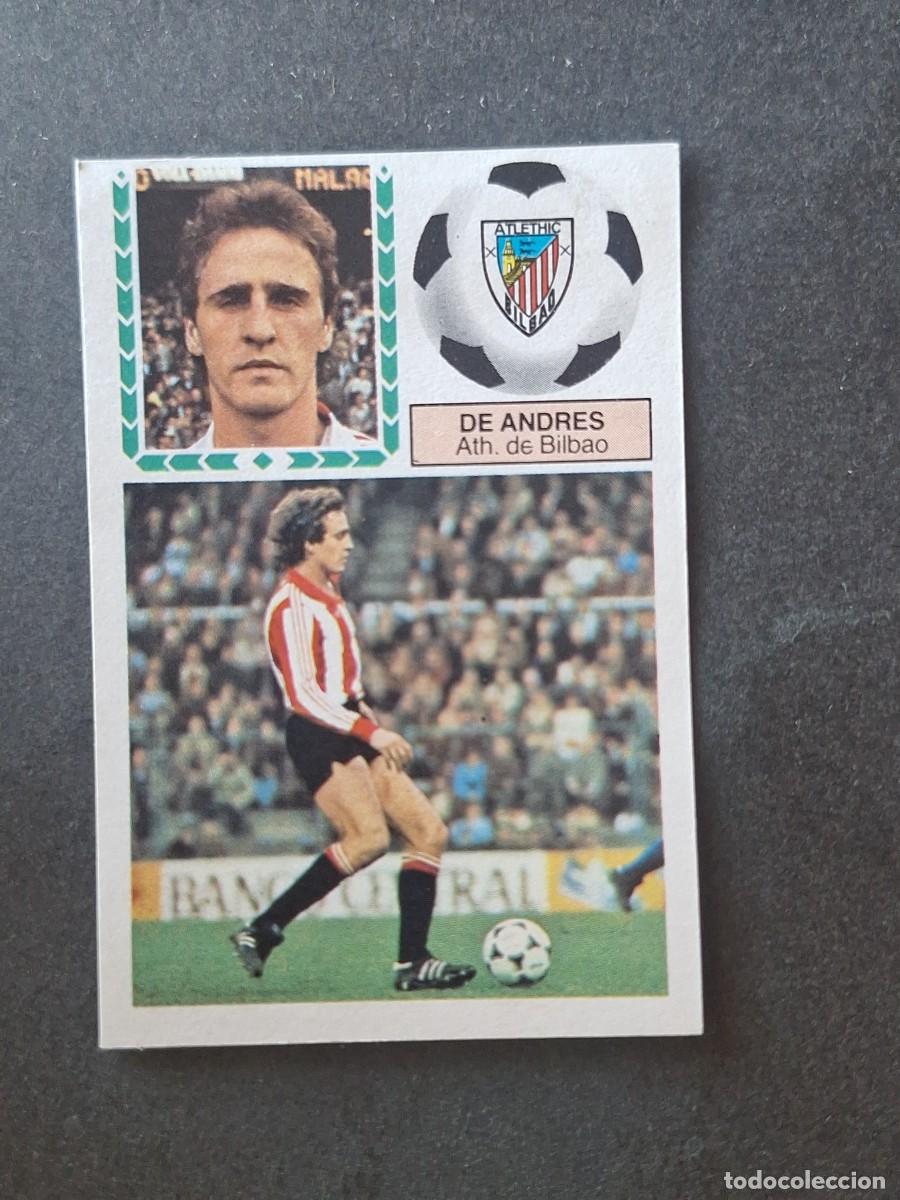 Cromos de f&uacute;tbol: L5 DE ANDRES ATHLETIC CLUB DE BILBAO LIGA ESTE 1983 1984 83 84 DESPEGADO RECUPERADO