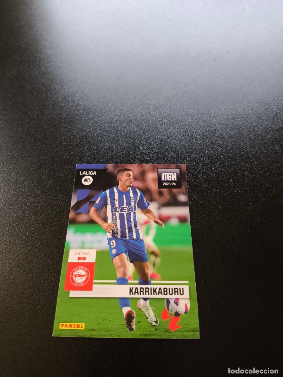 Cromos de f&uacute;tbol: 35 BIS Karrikaburu ALAVES PANINI LIGA MEGACRACKS MGK 2023 2024 23 24 NO ESTE